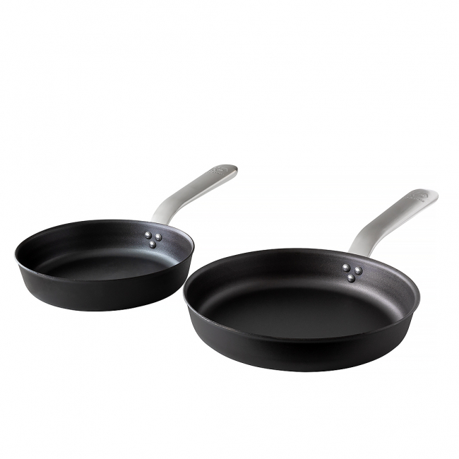 Pakke Stekepanne med ergonomisk håndtak, 24 cm og 28 cm