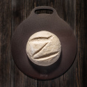 Bake-/pizzastål, karbonstål, ø35 cm
