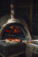 Pizzaspade, rustfritt stål, håndtaksbeskyttelse av Tärnsjölær