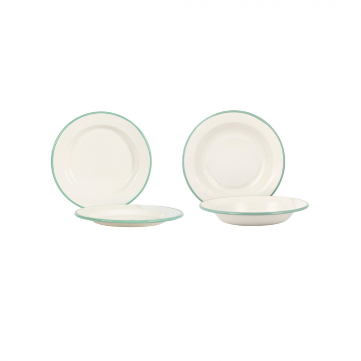 Tallerkenpakke - 8 deler - Cream Lux i gruppen hos Kockums Jernverk AB (SET0004)