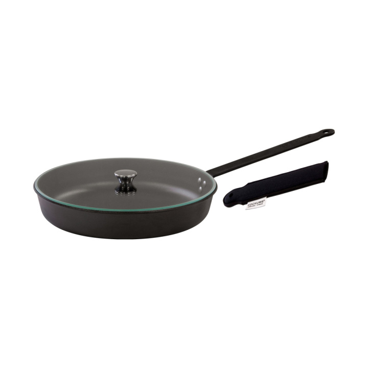 Stekepanne 28 cm med glasslokk og håndtaksbeskytter i gruppen Julegavetips hos Kockums Jernverk AB (SET0043)